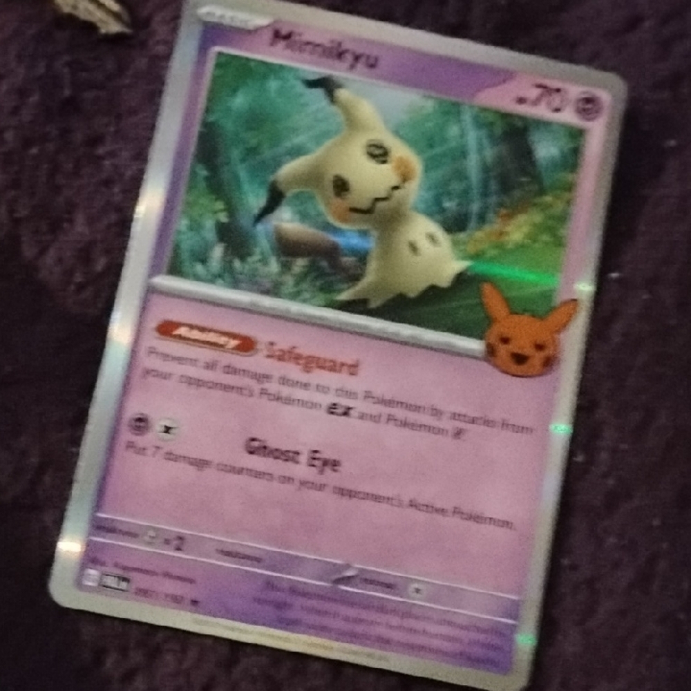 Pokemon Mimikyu Purple and Orange Toy for Small Pets